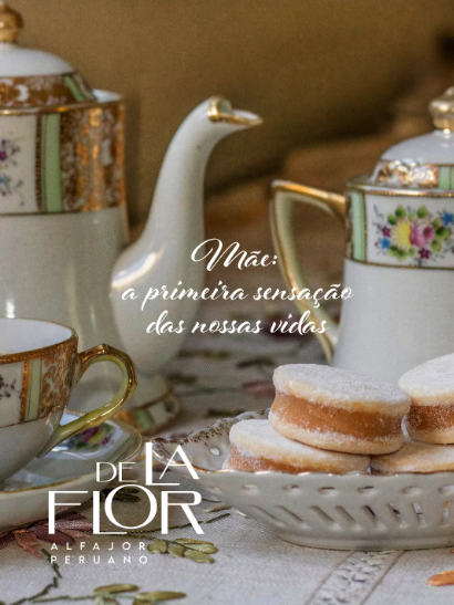 Momento especial com alfajor De La Flor